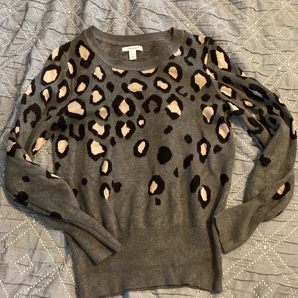 Animal print sweater